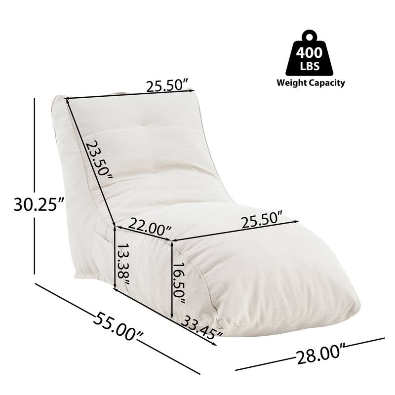 Christopher Knight Home - Ethel Casual Outdoor Upholstered Bean Bag Chair