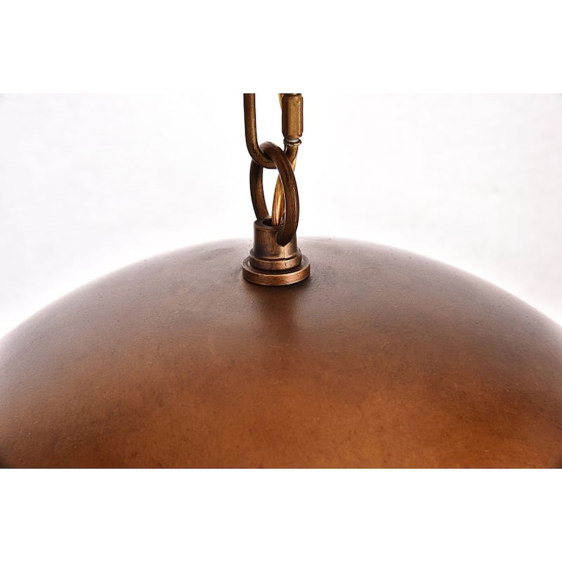 Merce Collection Pendant D15 H10 Lt:1 Manual Brass Finish