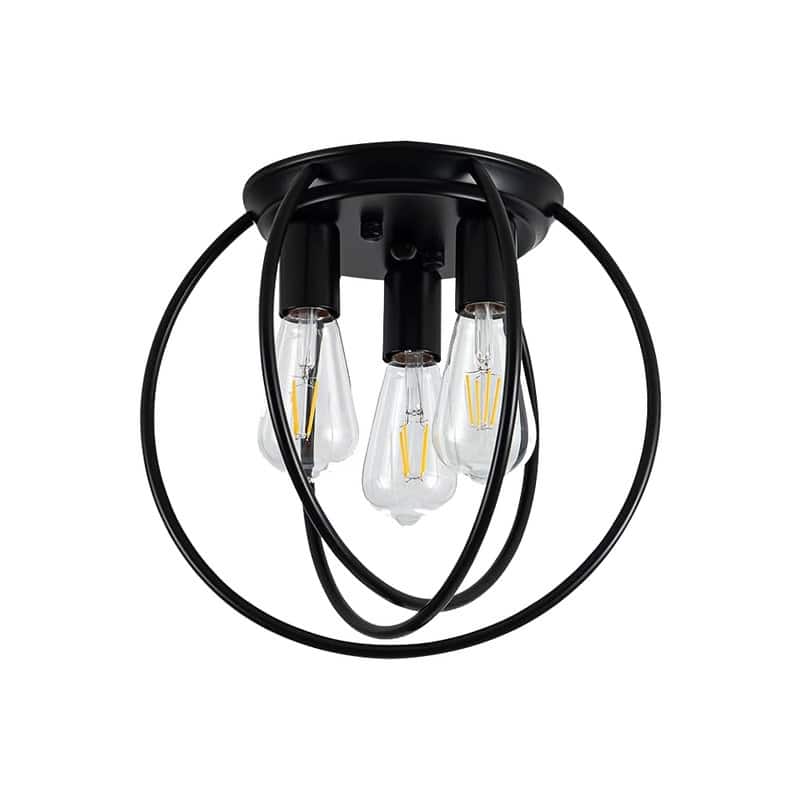 3 Light bulbs light Black ceiling light Metal kitchen lights - N/A