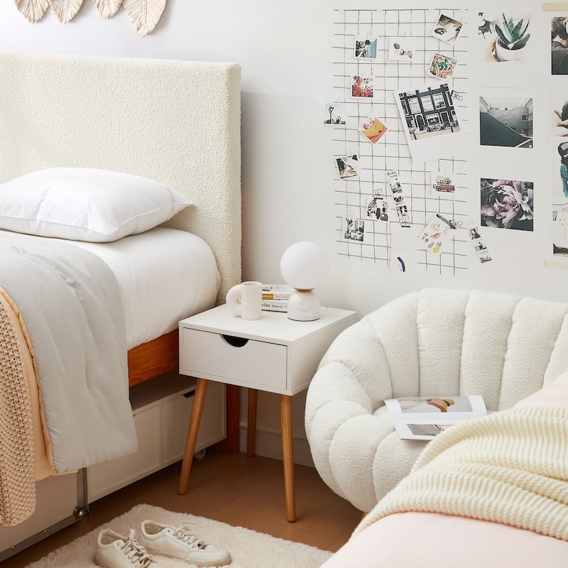 Yak About It® Easy Built Side Table - White by DormCo