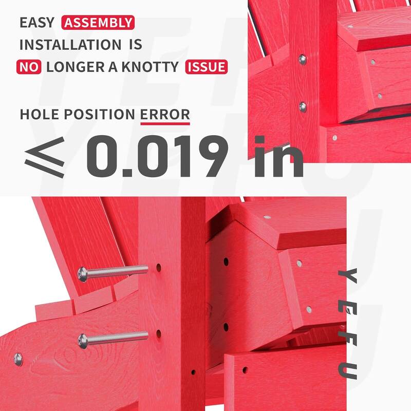 WINSOON All Weather HIPS Outdoor Plastic Adirondack Chairs