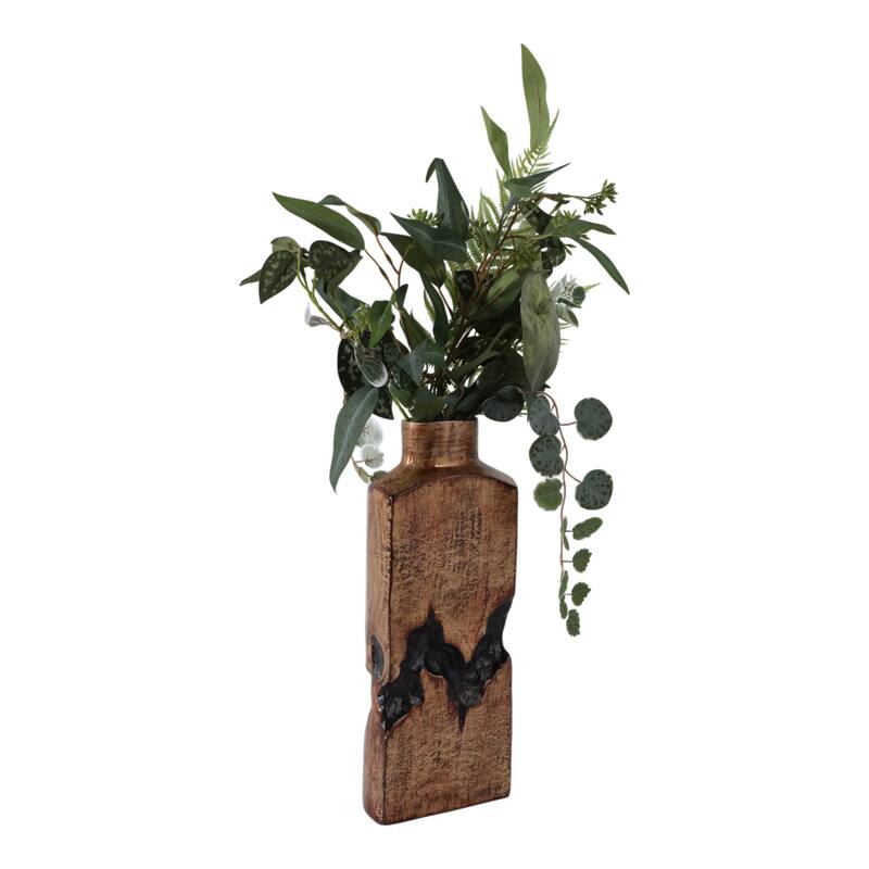 Metal Modern Sculptural Decorative Vase Abstract Design Artistic Form