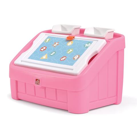 2-in-1 Kids Toy Box and Art Lid