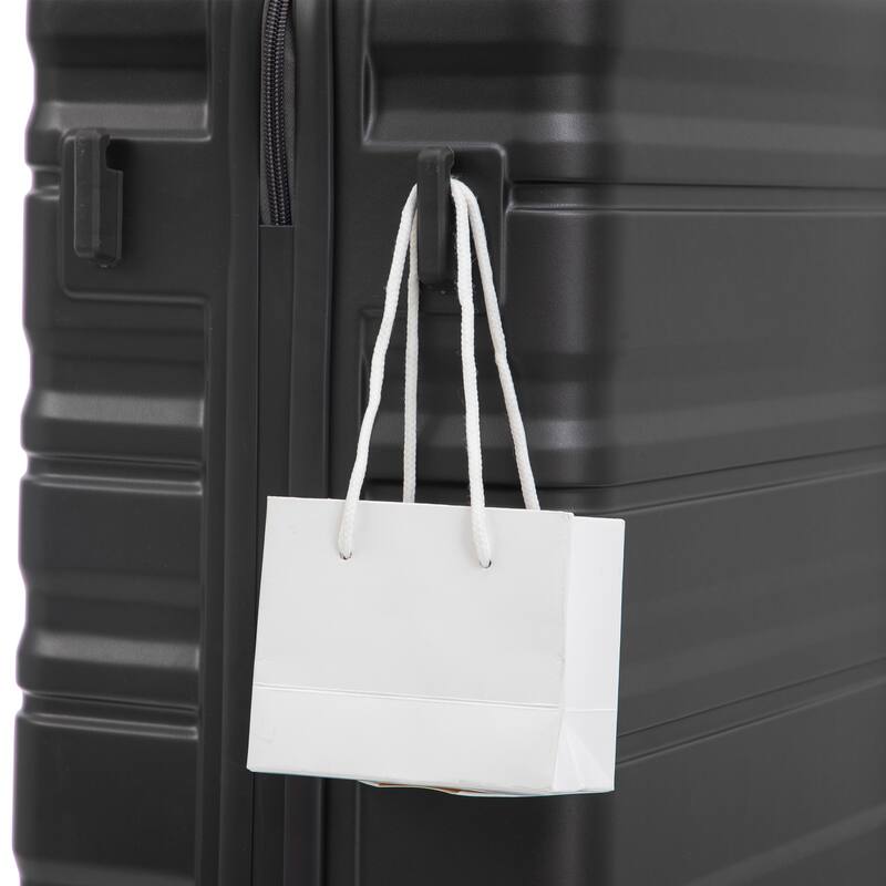 3 Piece Luggage Set Carry on Suitcase with ABS hardshell, Spinner Wheels & TSA Combination Lock