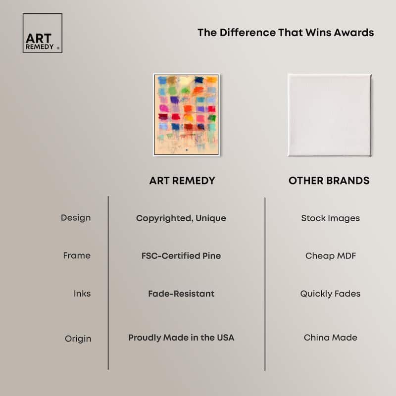 Color Blocks Canvas by Art Remedy