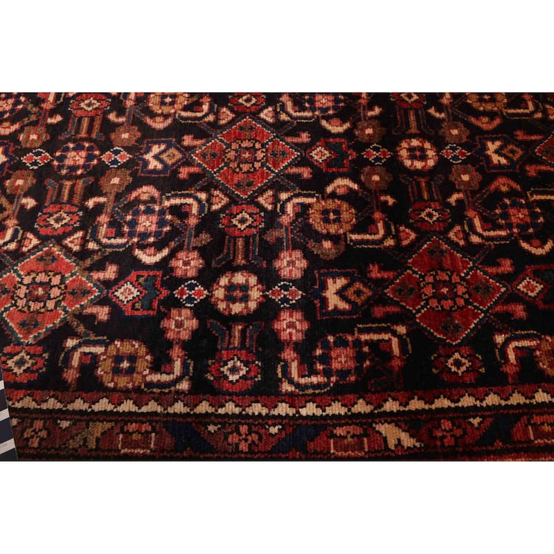 ECARPETGALLERY Hand-knotted Andelz Black Wool Rug - 3'5 x 12'8