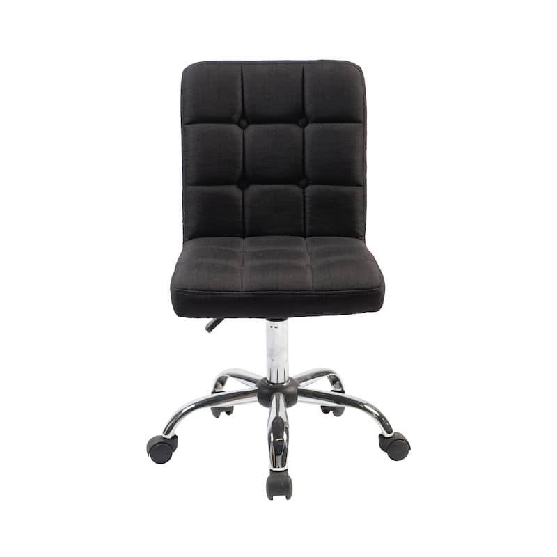 Porthos Home Alice Tufted Fabric Office Chair with Metal Base