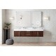 preview thumbnail 3 of 13, James Martin Vanities Mercer Island 72" Double Vanity, Coffee Oak with Brushed Nickel Hardware