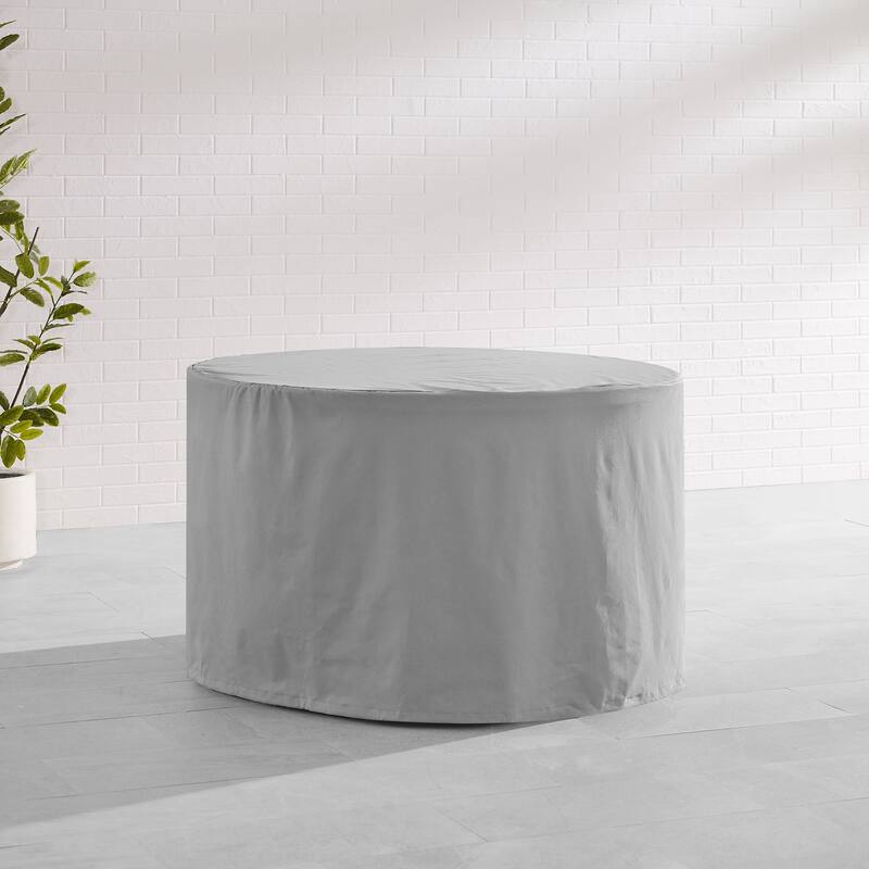 Crosley Round Outdoor Dining Table Furniture Cover - Gray