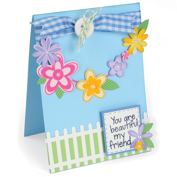 Sizzix Framelits Dies 15/Pkg W/Stamps By Stephanie Barnard-Flowers & Fence