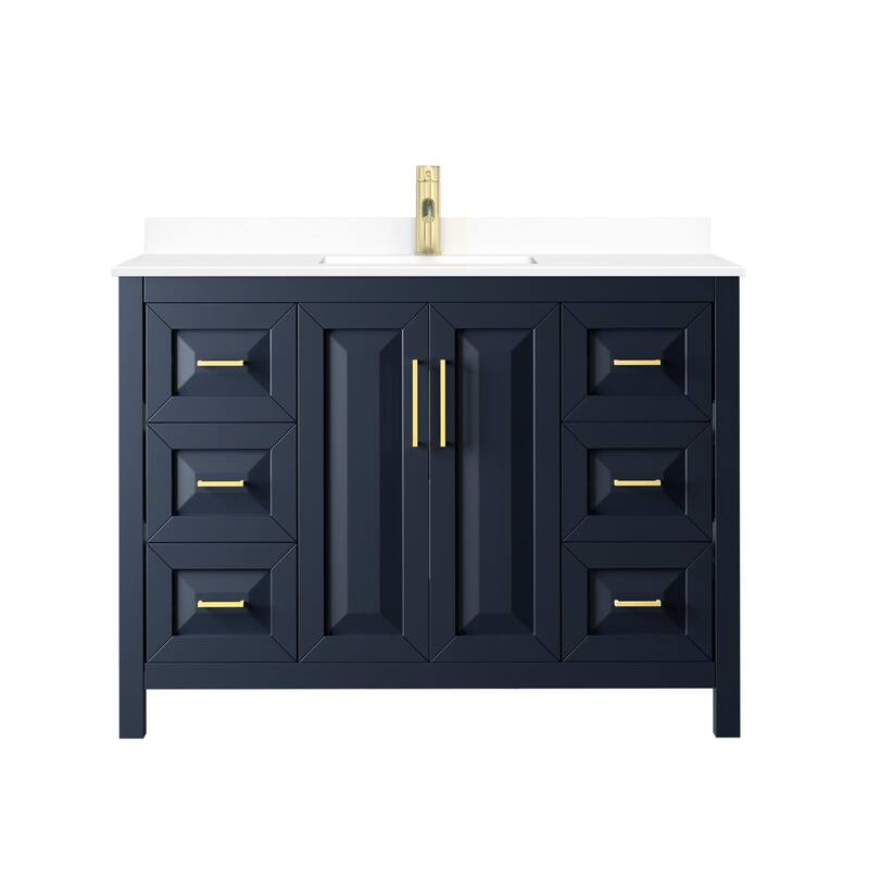 Wyndham Collection Daria 48" Free Standing Single Basin Vanity Set