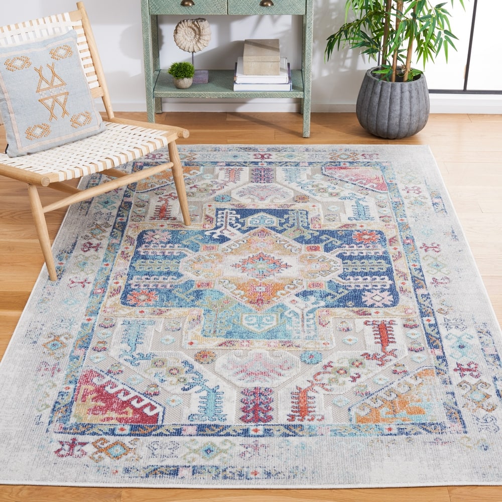 SAFAVIEH Cabana Gaudencia Indoor/ Outdoor Boho Medallion Rug