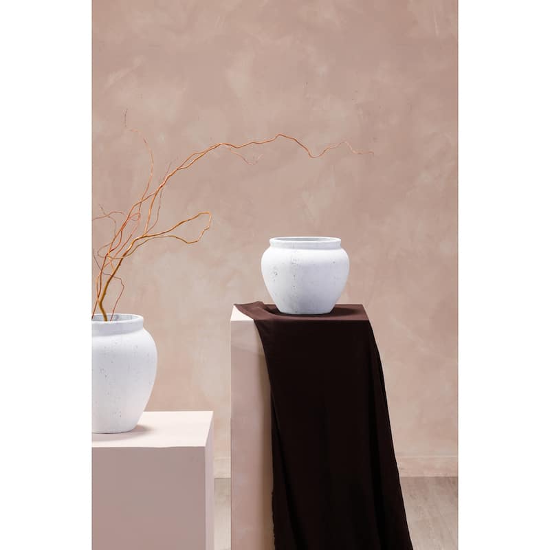Aurelle Home Modern Cement Decorative Vessel