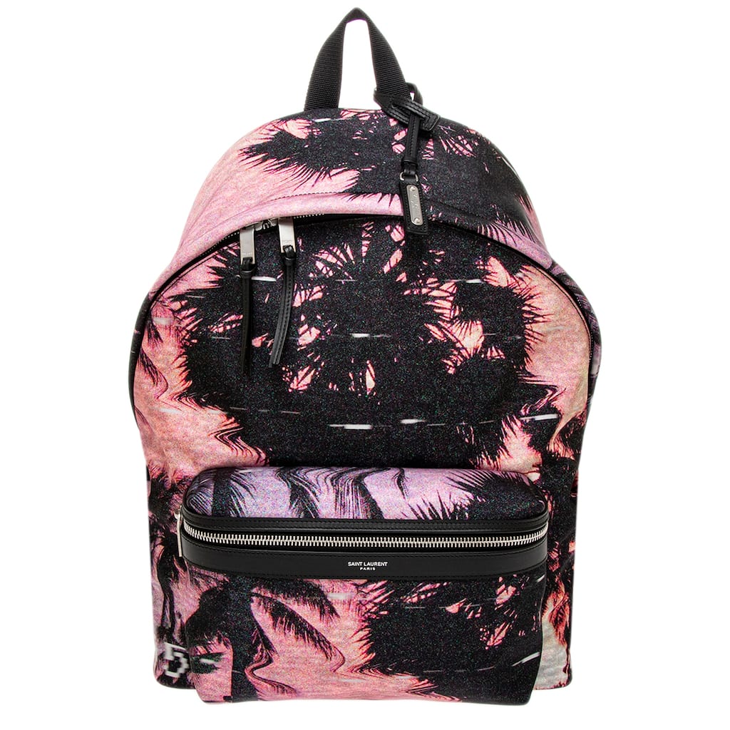 Saint Laurent City Backpack - Pink and Black