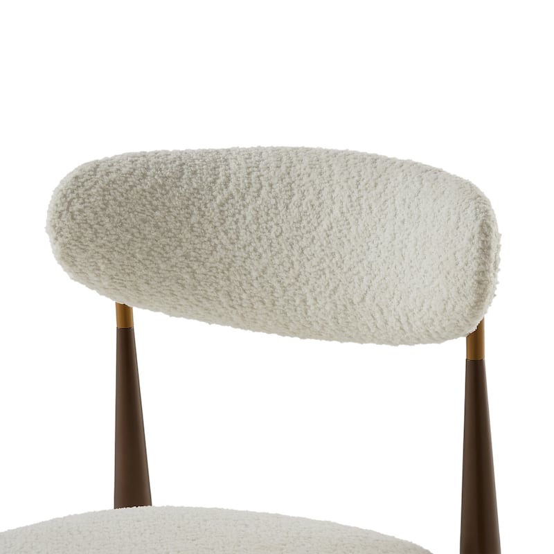 Christopher Knight Home - Livia Armless Bar Stool Set of 2 - Modern Fabric Upholstery with Sleek Black and Gold Metal Frame