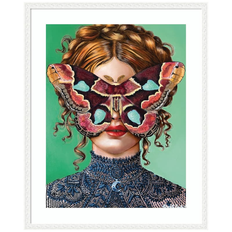 Kate and Laurel Forest Witch by Charlotte Brindley Framed Wall Art Print - 34 x 42