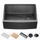 preview thumbnail 70 of 100, KRAUS Kore Workstation Farmhouse Apron Stainless Steel Kitchen Sink