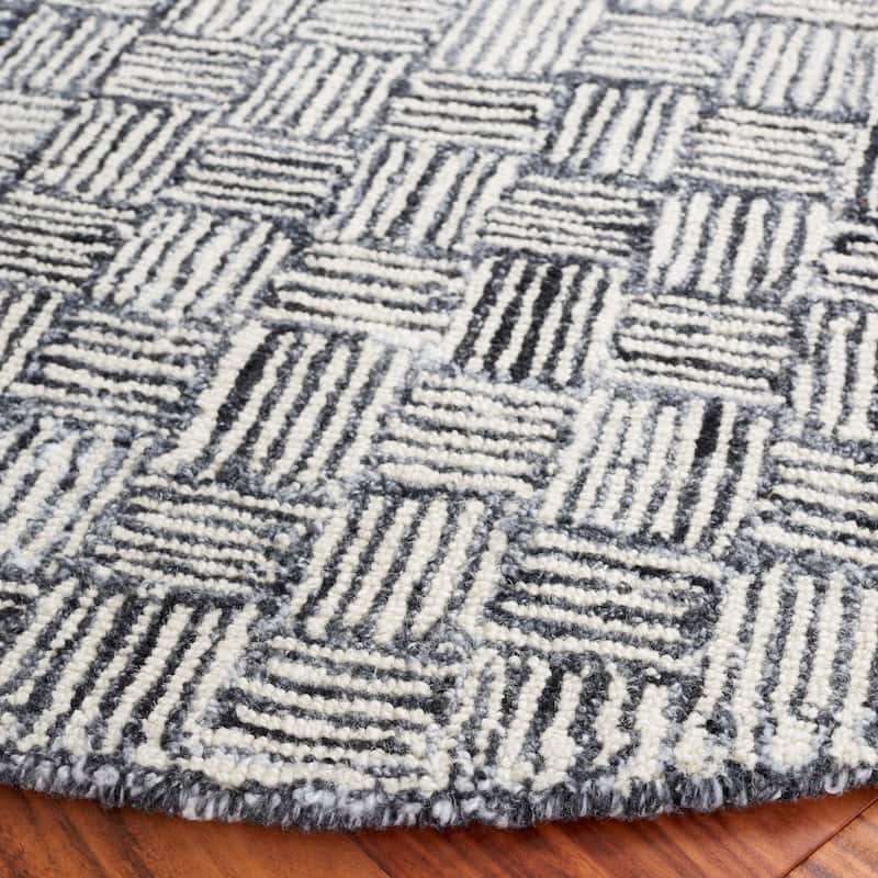 SAFAVIEH Handmade Micro-Loop Courteney Transitional Wool Rug