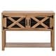 preview thumbnail 6 of 15, TV Stand Wood Metal TV Console Entertainment Center for TVs Up to 44" Brown