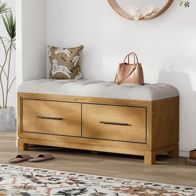 Upholstered Bench with Storage