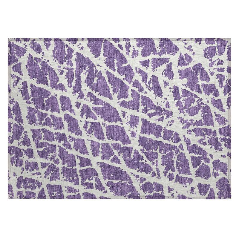 Alrina Artistic Abstract Weather Resistant Blended Style Outdoor Rug