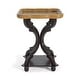 preview thumbnail 11 of 20, Bevier French Country Accent Table with Square Top by Christopher Knight Home Natural+Black