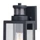 preview thumbnail 3 of 9, Vaxcel Lighting T0736 Lombard 13" Tall Outdoor Wall Sconce with Clear