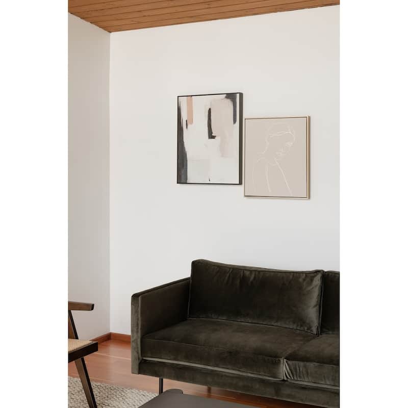 Aurelle Home Majestic Scandinavian Modern Velvet Sofa