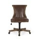preview thumbnail 41 of 66, Coulee Upholstered Roll Back Swivel Office Chair by Christopher Knight Home - 24.75" L x 27.75" W x 35.50-40.00" H