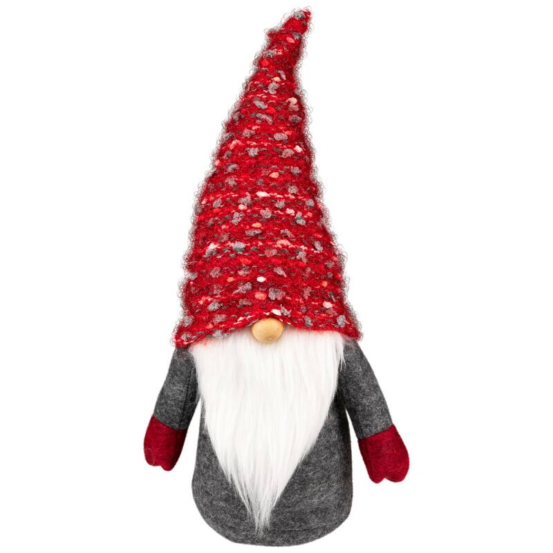 Plush Standing Gnomes Christmas Decorations - 14" - Set of 2