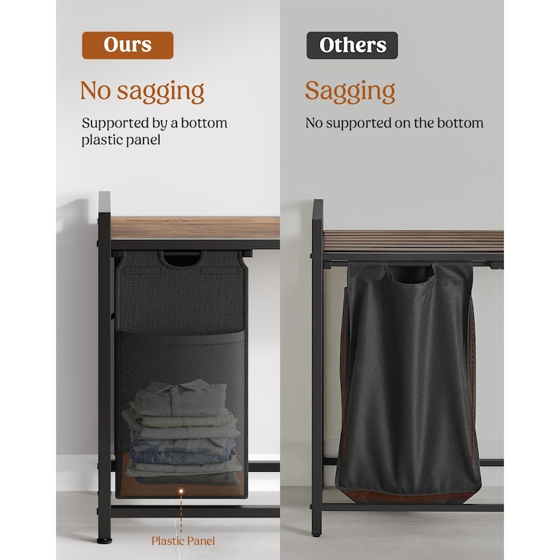 Laundry Sorter 112L/142L/170L Laundry Hamper Organizer Laundry Basket with Removable Bags