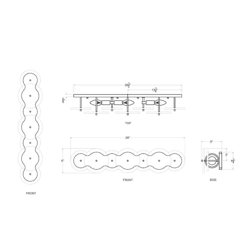 Varaluz Cosmos Bathroom Vanity Light - 28"W