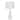 Polyresin 30" Table Lamp with Linen Shade, Antique White