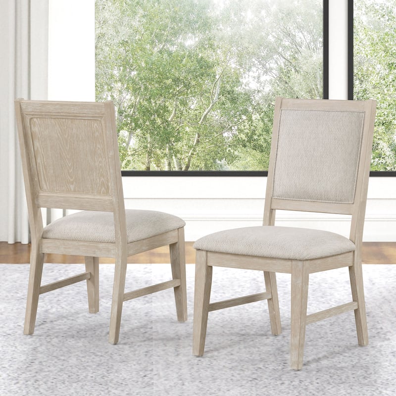 Furniture of America Drayden Light Oak Wood Side Chair (Set of 2) - Light Oak