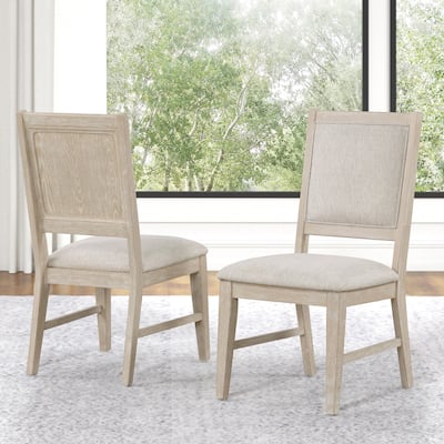 Furniture of America Drayden Light Oak Wood Side Chair (Set of 2)