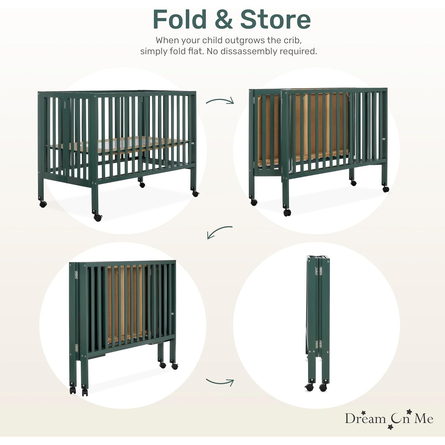 Dream On Me Quinn Full-Size Folding Crib On Sale buybuy BABY