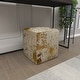 preview thumbnail 32 of 47, Glam Leather Stool 16 x 16 x 16