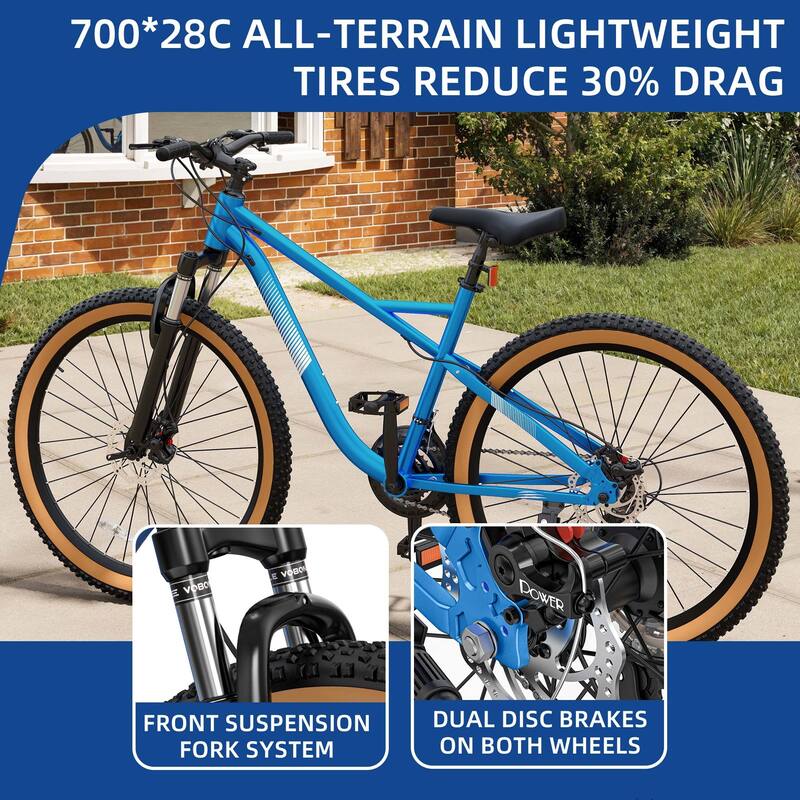 26 Inch Mountain Bike 21 Speed Adult Bike Aluminum Frame Adult Mountain Bike