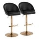 preview thumbnail 8 of 84, Porch & Den Livesey High Back Adjustable Bar Stool with Rounded T Footrest (Set of 2)