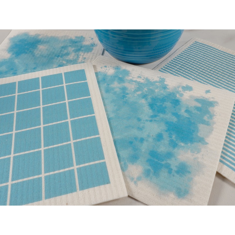 KAF Home Clean It Mixed Swedish 4-Piece Dish Cloths