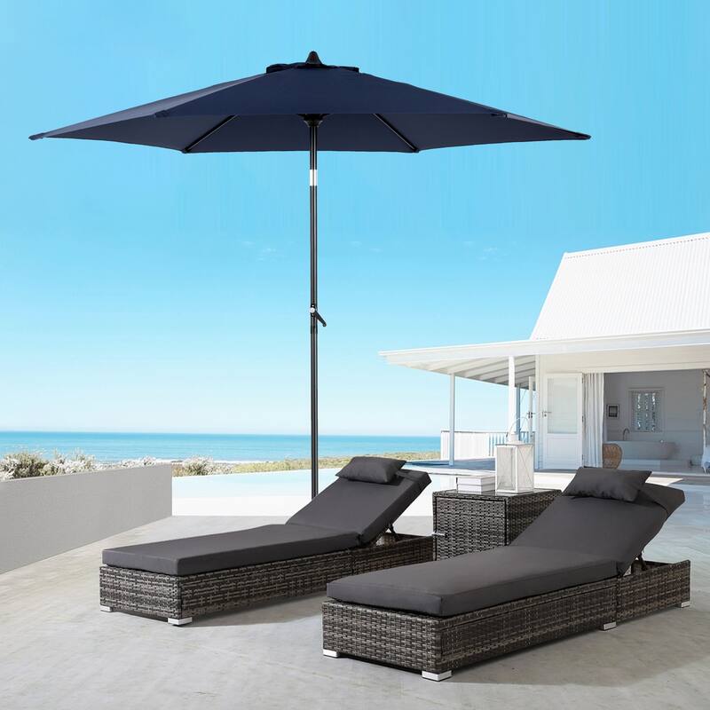 Topcraft 9ft Metal Tiltable Market Umbrella