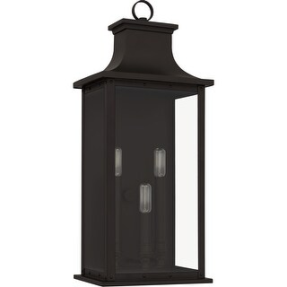 Abernathy 3-Light Old Bronze Outdoor Wall Lantern