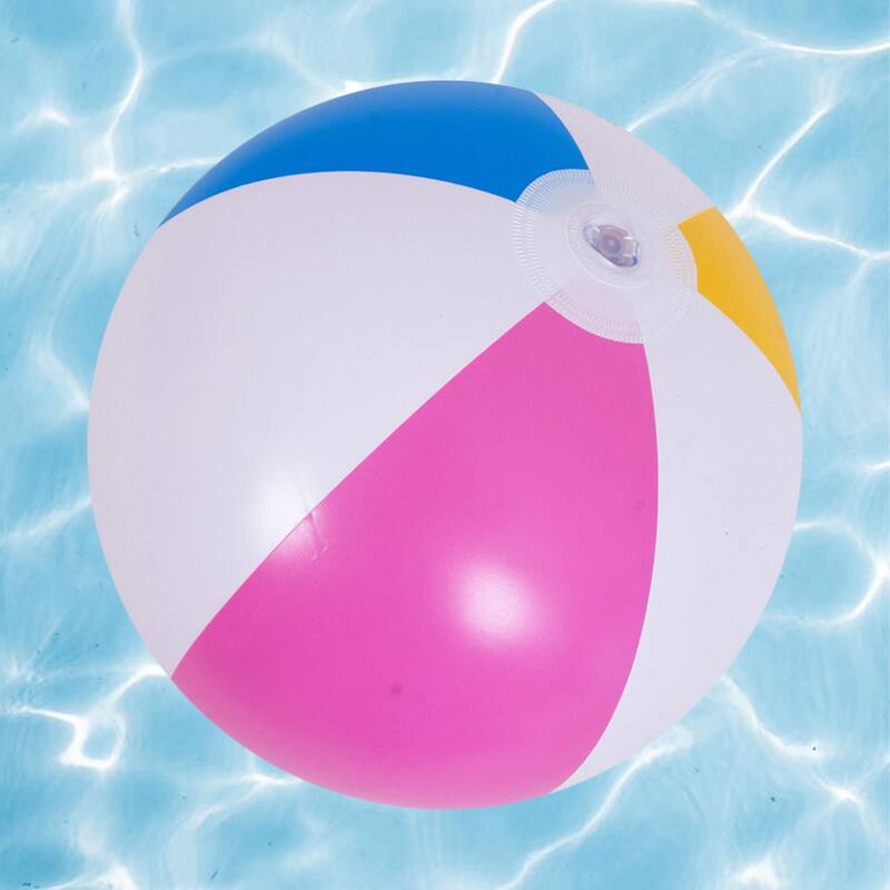 Inflatable 6-Panel Swimming Pool Beach Ball - 20"