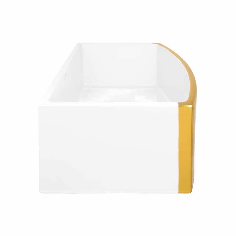 Rendezvous Fireclay Farmhouse Kitchen Sink - 33" x 19.5" x 10"