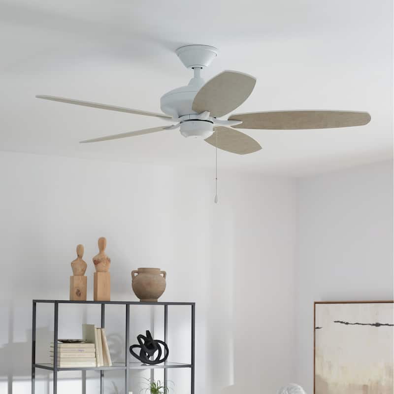 Kichler Renew Energy Star Qualified 52 inch Ceiling Fan Matte White with Reversible Blades