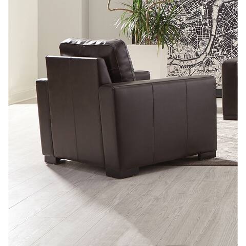 Coaster Furniture Boardmead Dark Brown Track Arms Upholstered Chair