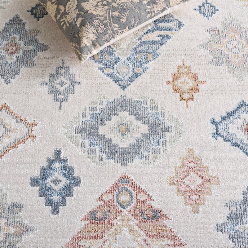 SAFAVIEH Blair Machine Washable Kanae Slip Resistant Boho Rug