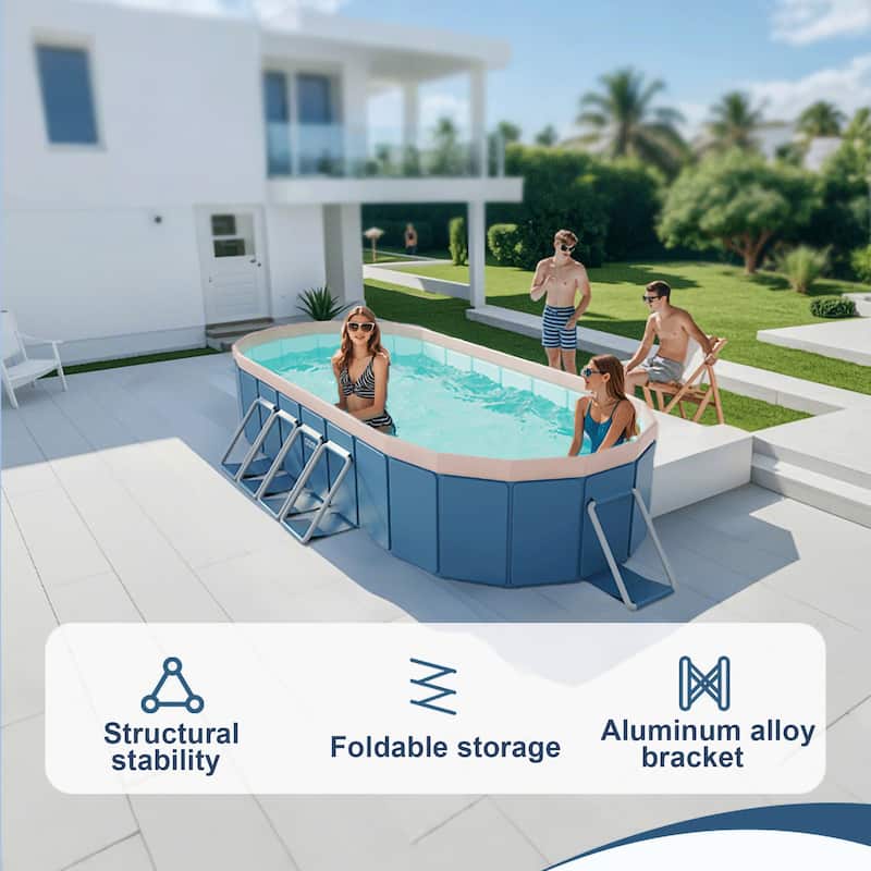 PVC Folding Pool for Beach Garden,Not Inflatable