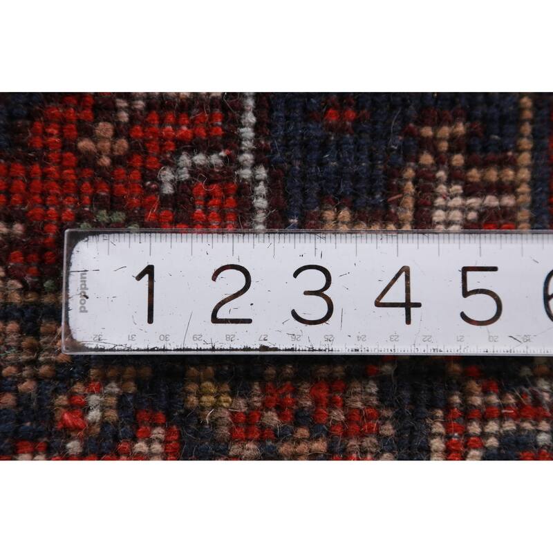 Hand Knotted Oriental 100% Wool Carpet Traditional Medallion Beige & Ivories Heriz (serapi) Area Rug - 3' 0'' X 2' 0''