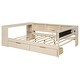preview thumbnail 6 of 14, Kids Upholstered Platform Bed with Storage Shelves and Charging Station
